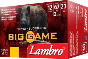 LAMBRO BIG GAME BUCKSHOT 11/0 9 PELLETS - 12 CAL