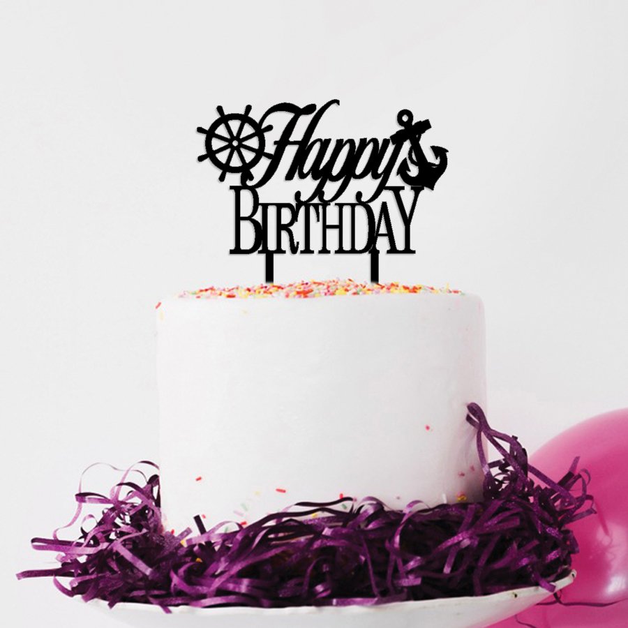 Happy Birthday 6 Pleksi Pasta Süsü