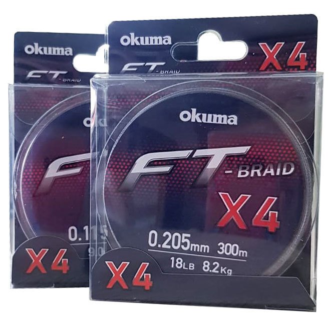 Okuma Ft-*4 Braided Line 300 mt Grey Örgü İp 0,205mm