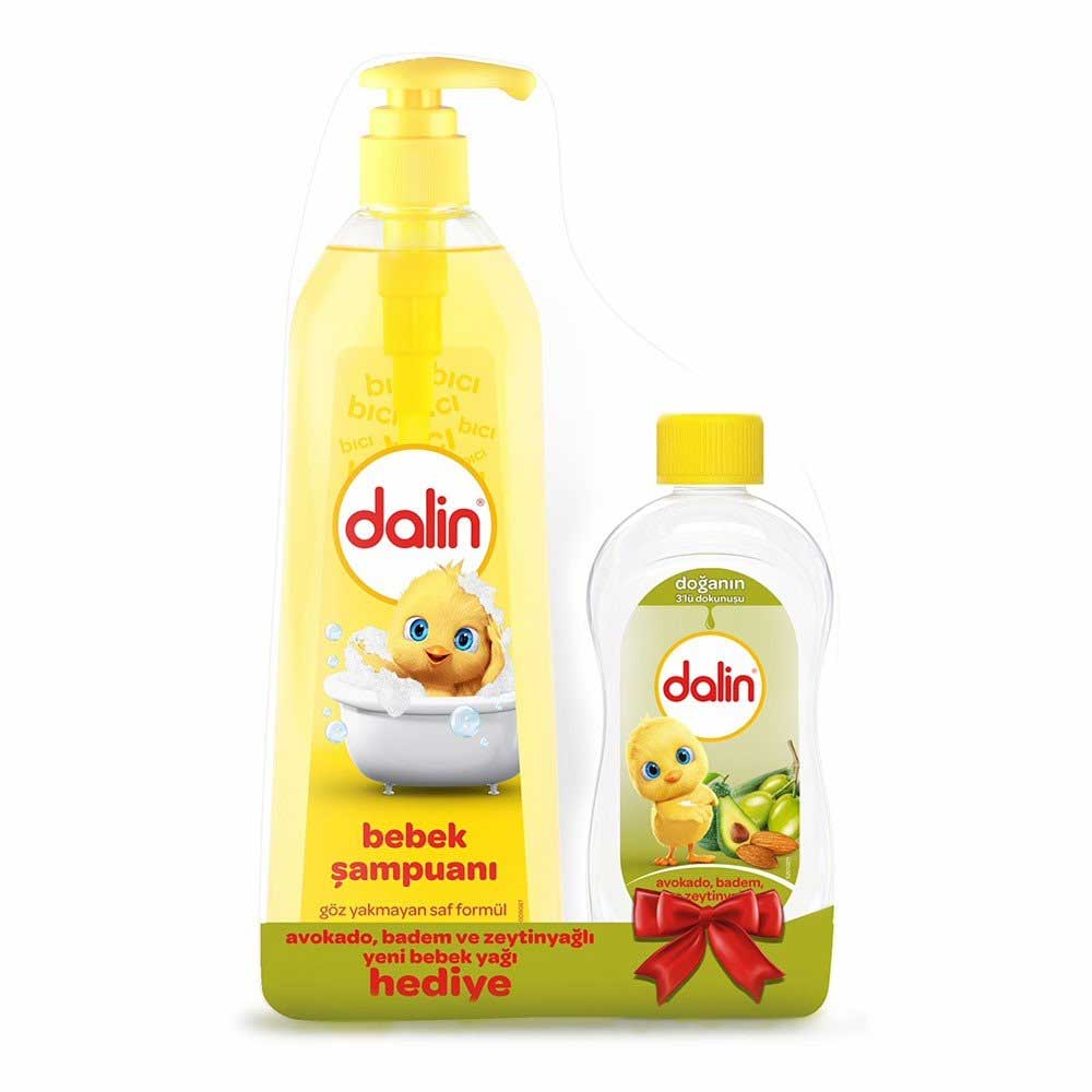 Dalin Bebek Şampuanı 750ml + Dalin Avokado, Badem ve Zeytinyağlı 200ml