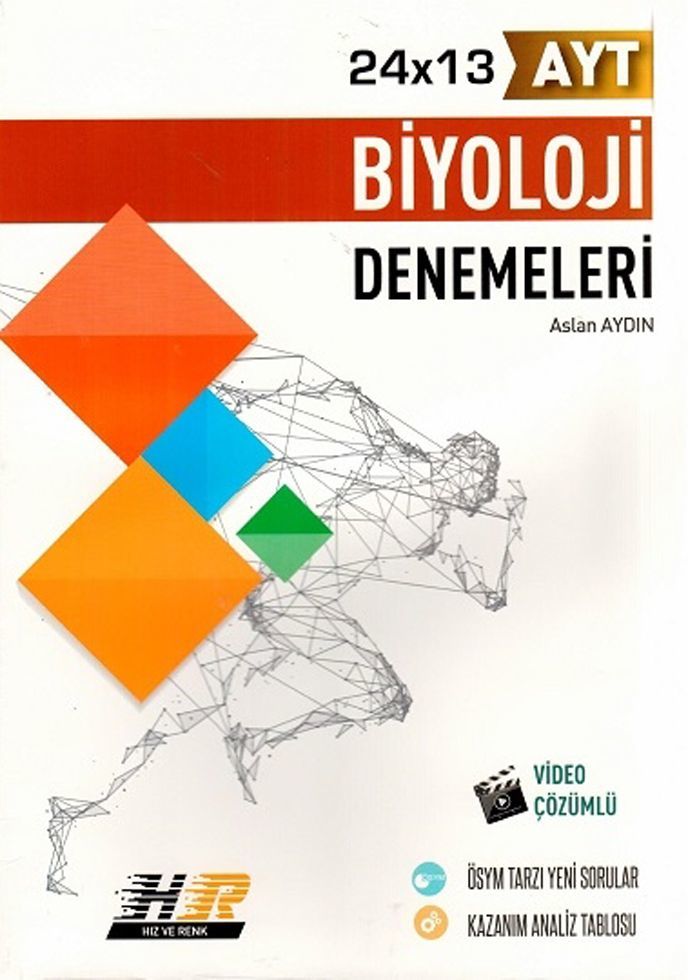 Hız ve Renk YKS AYT Biyoloji 24x13 Denemeleri Hız ve Renk Yayınları Hız ve Renk YKS AYT Biyoloji 24x13 Denemeleri Hız ve Renk Yayınları