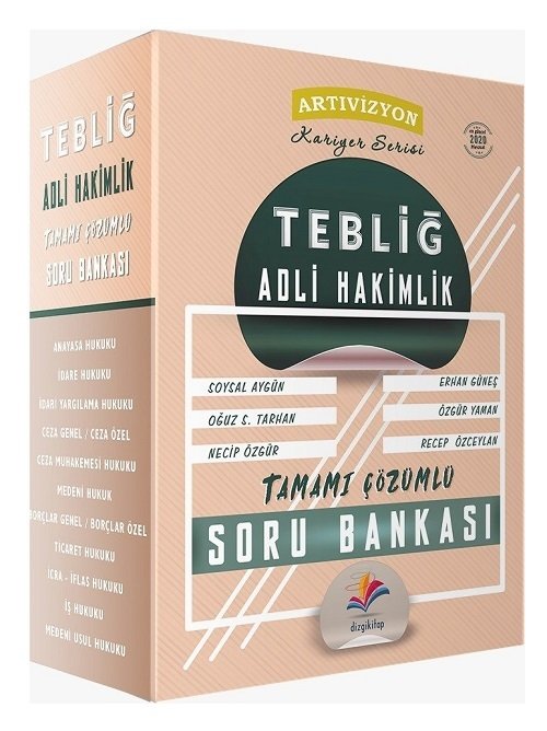 Dizgi Kitap 2020 TEBLİĞ Artıvizyon Adli Hakimlik Soru Bankası Seti Çözümlü Dizgi Kitap Dizgi Kitap 2020 TEBLİĞ Artıvizyon Adli Hakimlik Soru Bankası Seti Çözümlü Dizgi Kitap