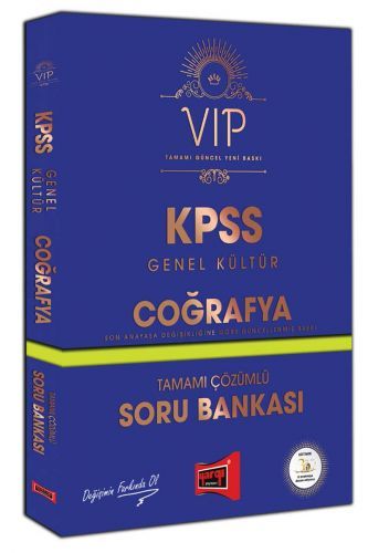 Yargı 2019 KPSS VIP Coğrafya Soru Bankası Çözümlü Yargı Yayınları