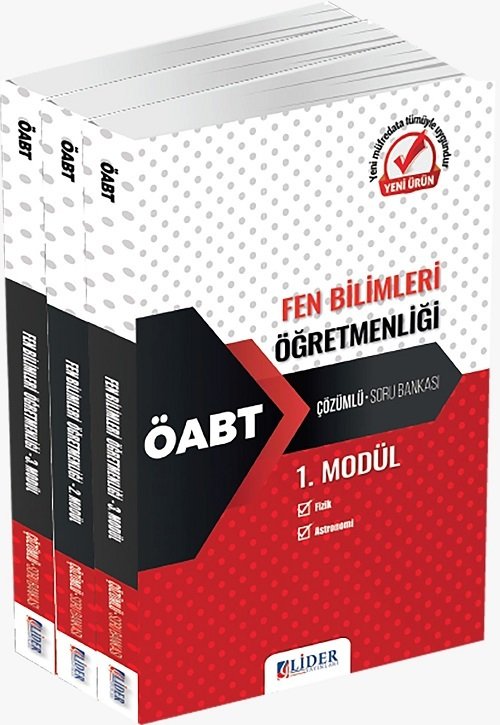 SÜPER FİYAT Lider ÖABT Fen Bilimleri Öğretmenliği Soru Bankası Modüler Set Lider Yayınları