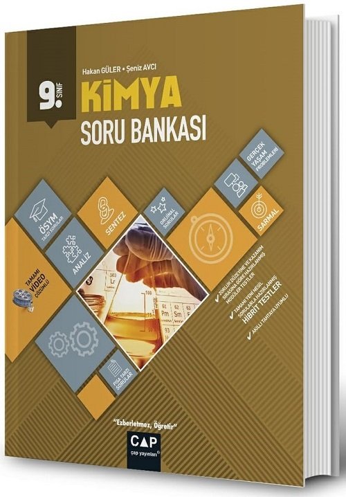 Çap Yayınları 9. Sınıf Kimya Soru Bankası Anadolu Lisesi Video Çözümlü Çap Yayınları