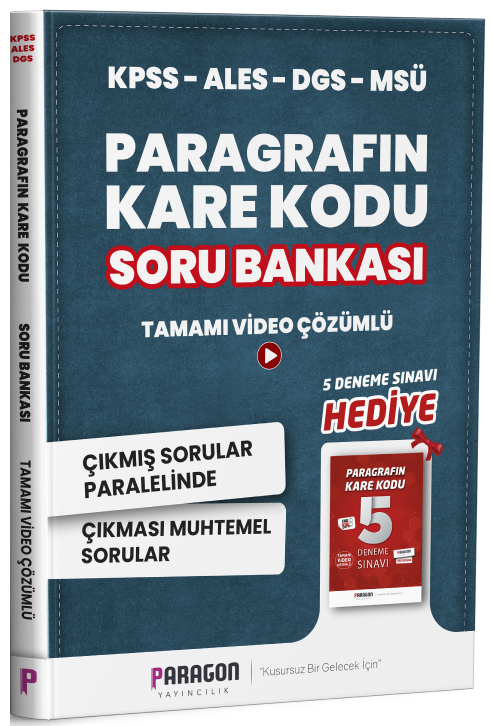 Paragon KPSS ALES DGS Paragrafın Kare Kodu Soru Bankası Çözümlü (5 Deneme Hediyeli) Paragon Yayıncılık Paragon KPSS ALES DGS Paragrafın Kare Kodu Soru Bankası Çözümlü (5 Deneme Hediyeli) Paragon Yayıncılık