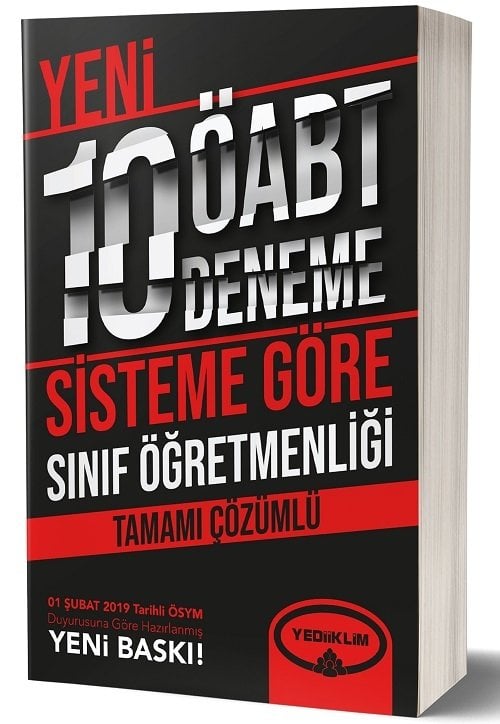 Yediiklim 2019 ÖABT Sınıf Öğretmenliği Yeni Sistem 10 Deneme Çözümlü Yediiklim Yayınları Yediiklim 2019 ÖABT Sınıf Öğretmenliği Yeni Sistem 10 Deneme Çözümlü Yediiklim Yayınları