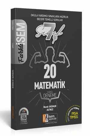 İsem 7. Sınıf Farklı İsem Matematik 20 Fasikül Deneme Çözümlü İsem Yayıncılık İsem 7. Sınıf Farklı İsem Matematik 20 Fasikül Deneme Çözümlü İsem Yayıncılık
