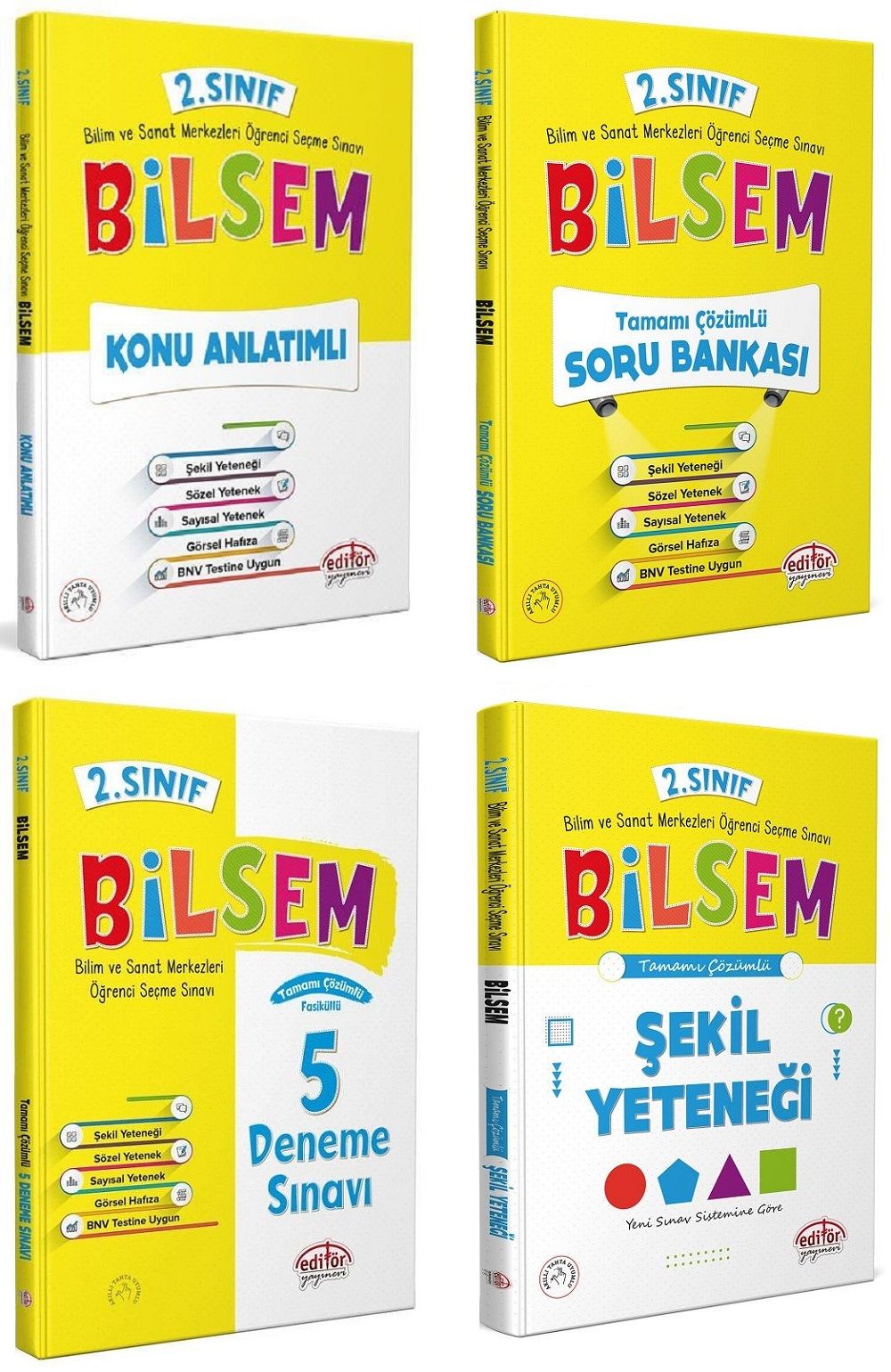 Editör 2. Sınıf BİLSEM Hazırlık 4 lü Set Editör Yayınları Editör 2. Sınıf BİLSEM Hazırlık 4 lü Set Editör Yayınları