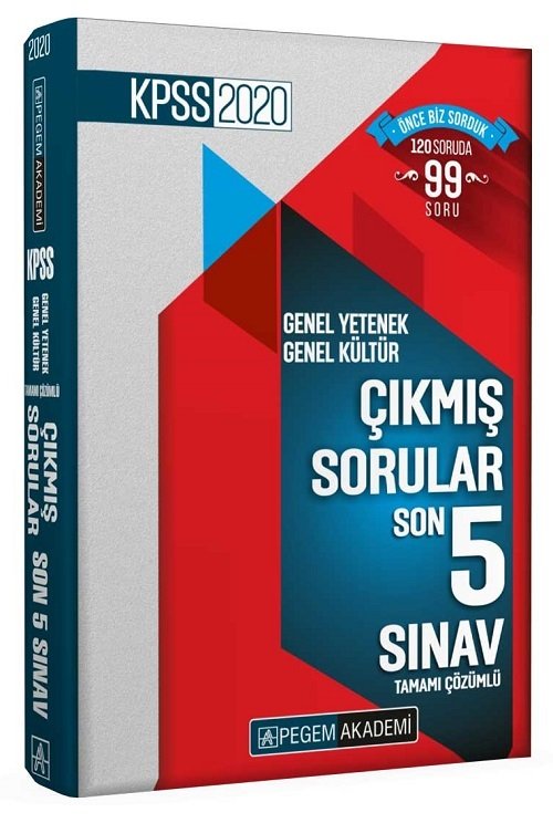 SÜPER FİYAT Pegem 2020 KPSS Genel Yetenek Genel Kültür Çıkmış Sorular Son 5 Sınav Çözümlü Pegem Akademi Yayınları SÜPER FİYAT Pegem 2020 KPSS Genel Yetenek Genel Kültür Çıkmış Sorular Son 5 Sınav Çözümlü Pegem Akademi Yayınları