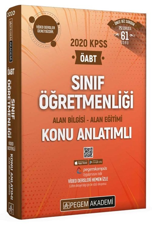 Pegem 2020 ÖABT Sınıf Öğretmenliği Konu Anlatımlı Video Destekli Modüler Set Pegem Akademi Yayınları EN10425 Pegem 2020 ÖABT Sınıf Öğretmenliği Konu Anlatımlı Video Destekli Modüler Set Pegem Akademi Yayınları EN10425