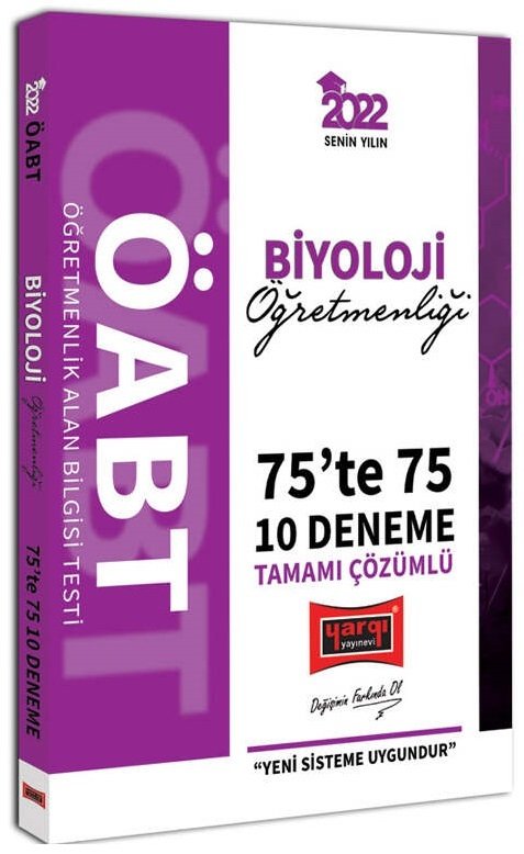 Yargı 2022 ÖABT Biyoloji Öğretmenliği 75 te 75 10 Deneme Çözümlü Yargı Yayınları Yargı 2022 ÖABT Biyoloji Öğretmenliği 75 te 75 10 Deneme Çözümlü Yargı Yayınları