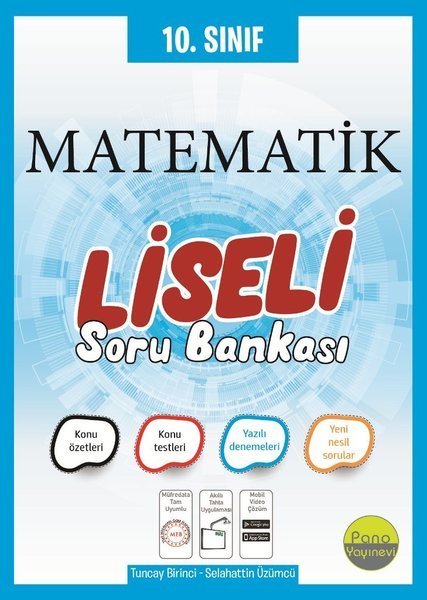 Pano 10. Sınıf Matematik Liseli Soru Bankası Pano Yayınevi Pano 10. Sınıf Matematik Liseli Soru Bankası Pano Yayınevi