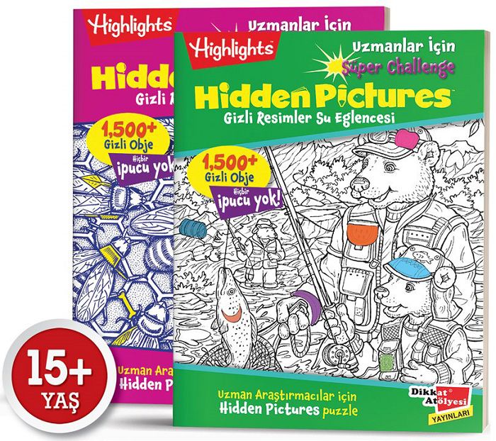 Dikkat Atölyesi Uzmanlar İçin Hidden Pictures 2 li Set Dikkat Atölyesi Yayınları