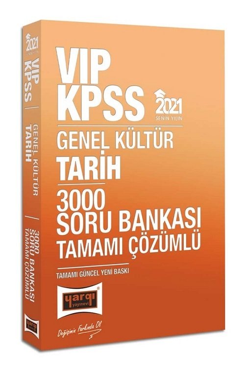 Yargı 2021 KPSS VIP Tarih 3000 Soru Bankası Çözümlü Yargı Yayınları