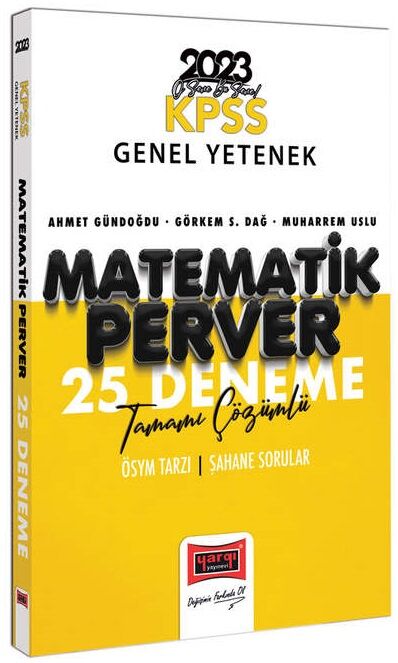 Yargı 2023 KPSS Matematik Matematikperver 25 Deneme Çözümlü Yargı Yayınları Yargı 2023 KPSS Matematik Matematikperver 25 Deneme Çözümlü Yargı Yayınları