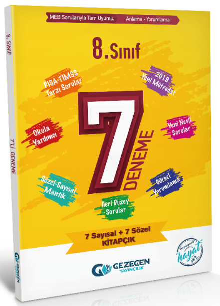 Gezegen 8. Sınıf Tüm Dersler 7 Deneme Gezegen Yayınları Gezegen 8. Sınıf Tüm Dersler 7 Deneme Gezegen Yayınları