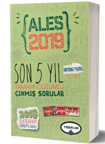 SÜPER FİYAT Yediiklim 2019 ALES Çıkmış Sorular Son 5 Yıl Çözümlü Yediiklim Yayınları SÜPER FİYAT Yediiklim 2019 ALES Çıkmış Sorular Son 5 Yıl Çözümlü Yediiklim Yayınları