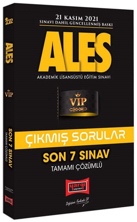 Yargı 2022 ALES VIP Çıkmış Sorular Son 7 Sınav Çözümlü Yargı Yayınları Yargı 2022 ALES VIP Çıkmış Sorular Son 7 Sınav Çözümlü Yargı Yayınları