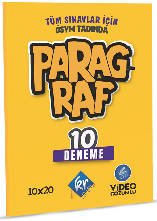 KR Akademi Tüm Sınavlar Paragraf 10 Deneme Video Çözümlü KR Akademi Yayınları KR Akademi Tüm Sınavlar Paragraf 10 Deneme Video Çözümlü KR Akademi Yayınları