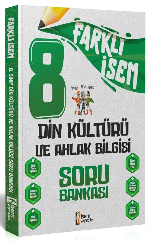 İsem 8. Sınıf Farklı İsem Din Kültürü ve Ahlak Bilgisi Soru Bankası İsem Yayıncılık İsem 8. Sınıf Farklı İsem Din Kültürü ve Ahlak Bilgisi Soru Bankası İsem Yayıncılık