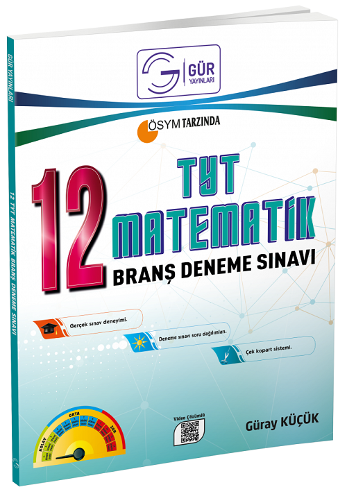 Gür YKS TYT Matematik 12 Deneme Video Çözümlü Gür Yayınları Gür YKS TYT Matematik 12 Deneme Video Çözümlü Gür Yayınları