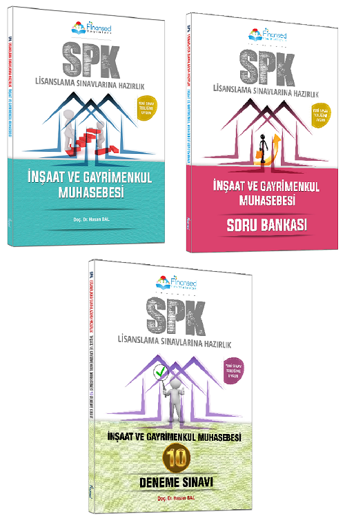 Finansed SPK İnşaat ve Gayrimenkul Muhasebesi Konu + Soru + Deneme 3 lü Set Finansed Yayınları