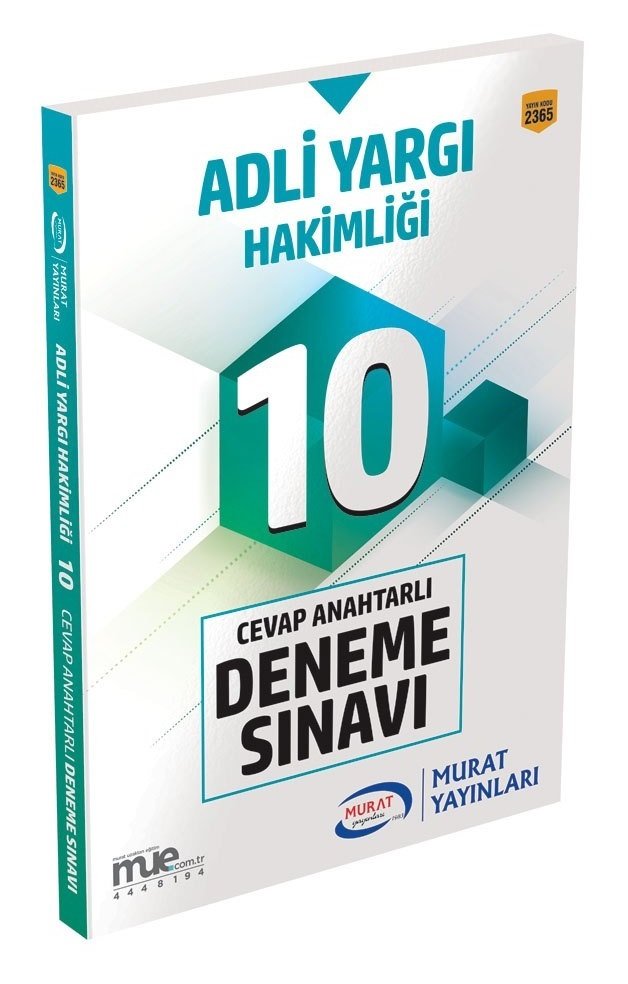 Murat Adli Yargı Hakimliği 10 Deneme Cevap Anahtarlı Murat Yayınları Murat Adli Yargı Hakimliği 10 Deneme Cevap Anahtarlı Murat Yayınları