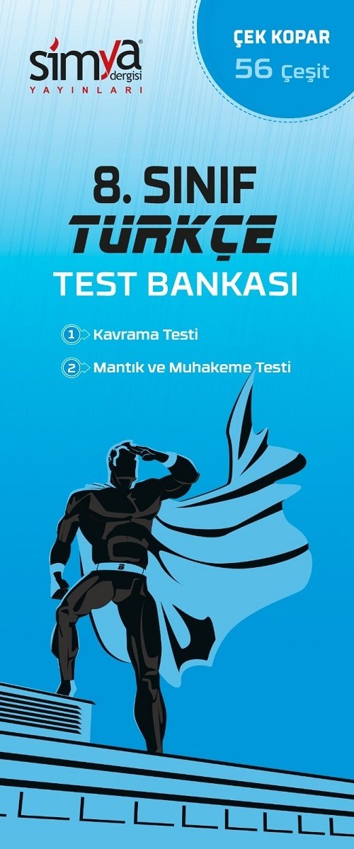 Simya 8. Sınıf Türkçe Kahraman Test Bankası 56 Yaprak Test Simya Yayınları