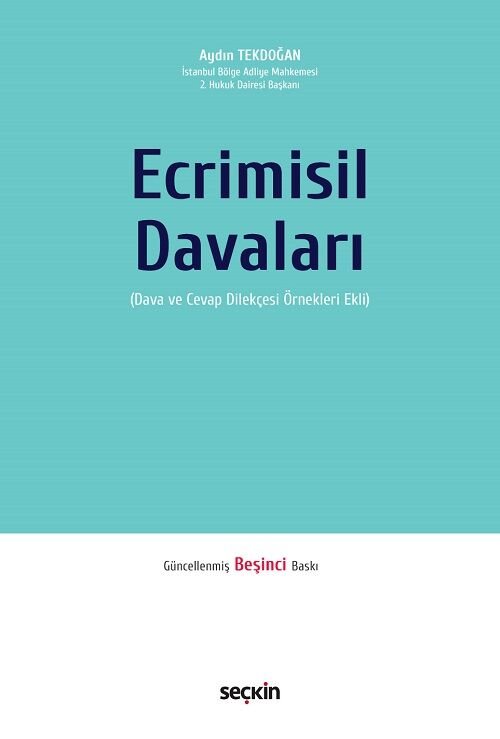 Seçkin Ecrimisil Davaları 5. Baskı - Aydın Tekdoğan Seçkin Yayınları