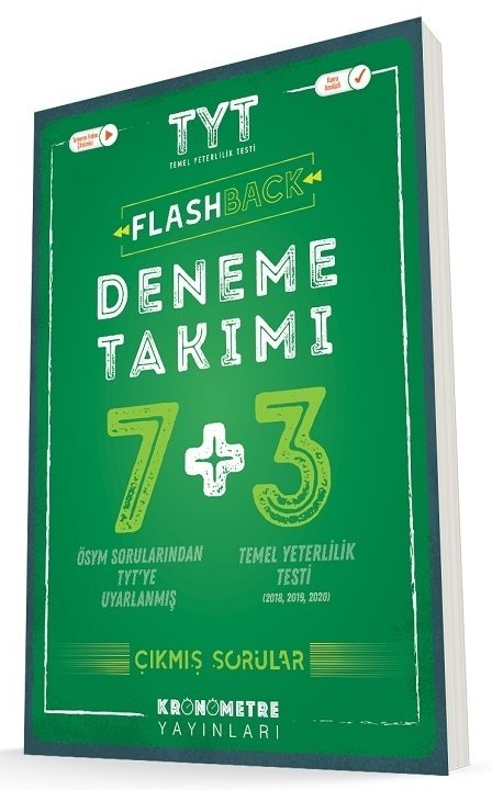 Kronometre YKS TYT Flashback 7+3 Deneme Takımı Video Çözümlü Kronometre Yayınları Kronometre YKS TYT Flashback 7+3 Deneme Takımı Video Çözümlü Kronometre Yayınları