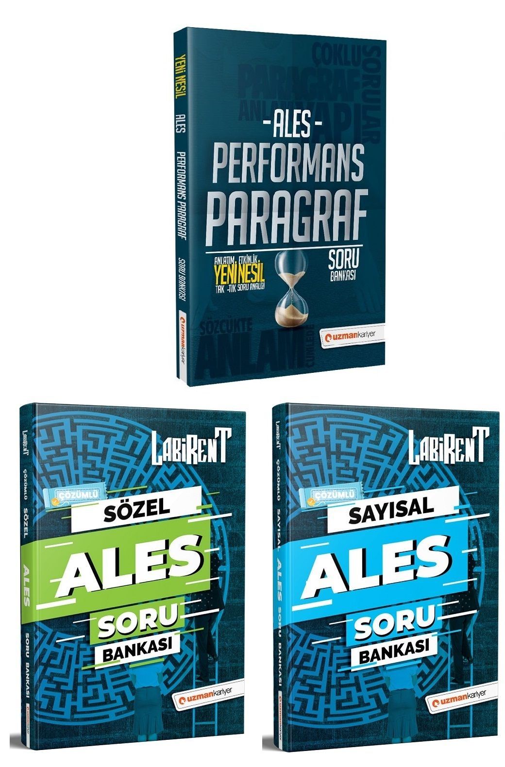 SÜPER FİYAT Uzman Kariyer ALES Soru + Paragraf Soru 3 lü Set Uzman Kariyer Yayınları SÜPER FİYAT Uzman Kariyer ALES Soru + Paragraf Soru 3 lü Set Uzman Kariyer Yayınları