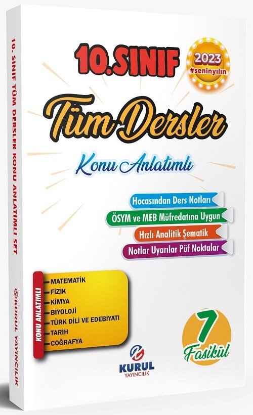 Kurul 10. Sınıf Tüm Dersler 7 Fasikül Konu Anlatımlı Kurul Yayıncılık Kurul 10. Sınıf Tüm Dersler 7 Fasikül Konu Anlatımlı Kurul Yayıncılık