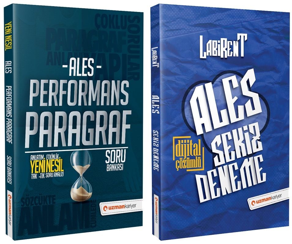 SÜPER FİYAT Uzman Kariyer ALES 8 Deneme + Paragraf Soru 2 li Set Uzman Kariyer Yayınları SÜPER FİYAT Uzman Kariyer ALES 8 Deneme + Paragraf Soru 2 li Set Uzman Kariyer Yayınları