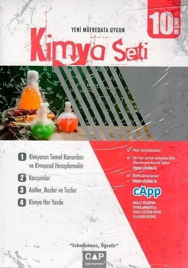 Çap Yayınları 10. Sınıf Anadolu Lisesi Kimya Seti Çap Yayınları Çap Yayınları 10. Sınıf Anadolu Lisesi Kimya Seti Çap Yayınları
