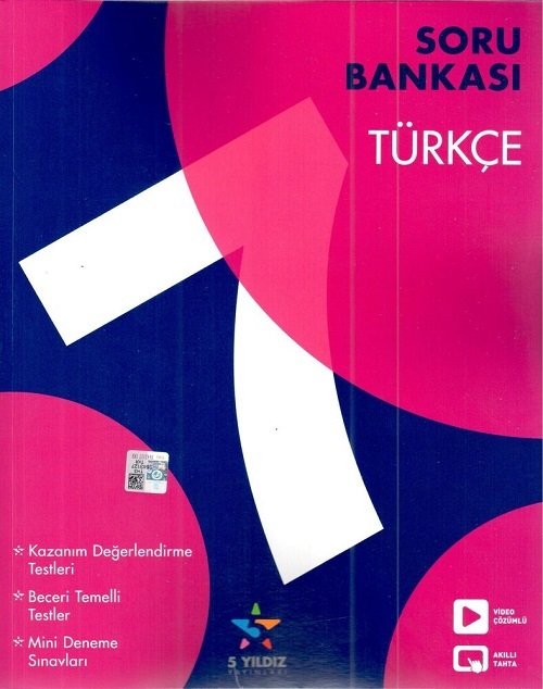5 Yıldız 7. Sınıf Türkçe Soru Bankası 5 Yıldız Yayınları