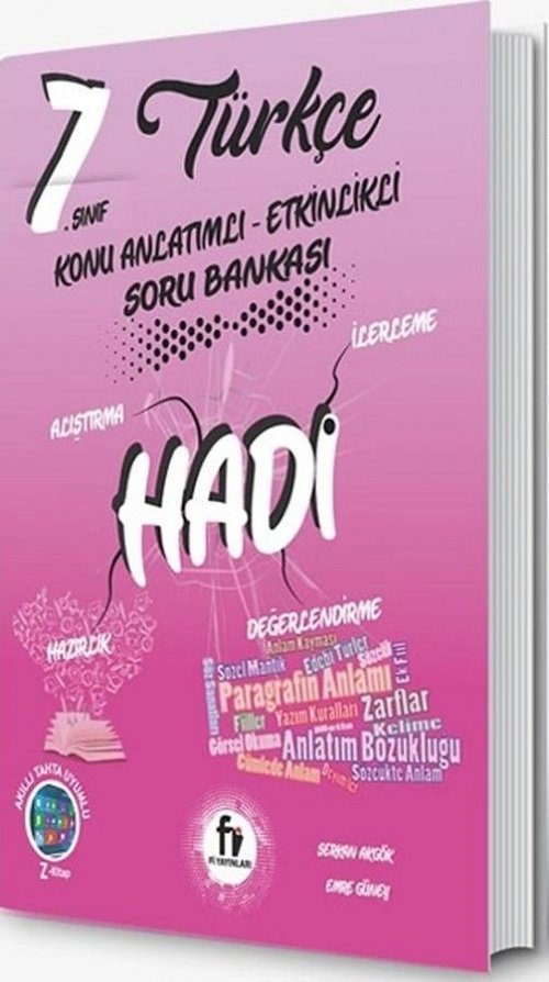 Fi Yayınları 7. Sınıf Türkçe HADİ Konu Anlatımlı Soru Bankası Fi Yayınları