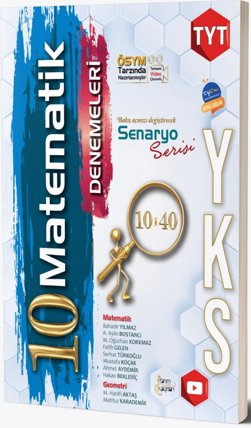 Tanım YKS TYT Matematik Senaryo 10x40 Deneme Video Çözümlü Tanım Yayınları Tanım YKS TYT Matematik Senaryo 10x40 Deneme Video Çözümlü Tanım Yayınları