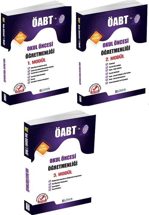 SÜPER FİYAT Lider ÖABT Okul Öncesi Öğretmenliği Konu Anlatımlı Modüler Set Lider Yayınları SÜPER FİYAT Lider ÖABT Okul Öncesi Öğretmenliği Konu Anlatımlı Modüler Set Lider Yayınları