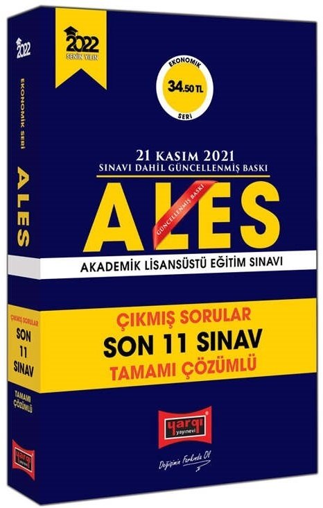 Yargı 2022 ALES Çıkmış Sorular Son 11 Sınav Çözümlü Ekonomik Seri Yargı Yayınları Yargı 2022 ALES Çıkmış Sorular Son 11 Sınav Çözümlü Ekonomik Seri Yargı Yayınları