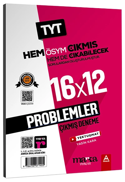 Marka YKS TYT Problemler 16x12 Çıkmış ve Çıkabilecek Denemeler Marka Yayınları Marka YKS TYT Problemler 16x12 Çıkmış ve Çıkabilecek Denemeler Marka Yayınları