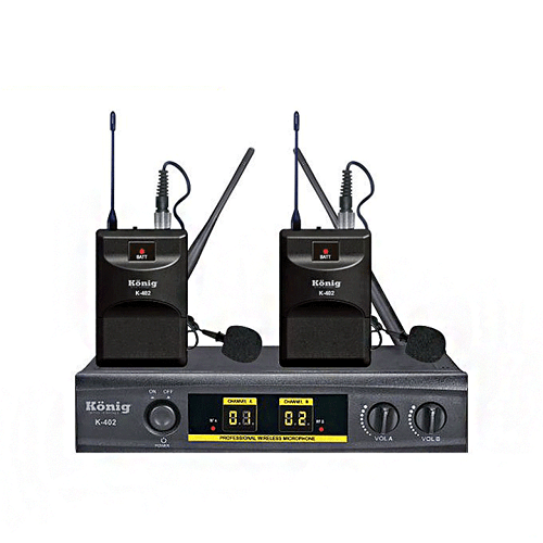 König K-402 Dijital UHF Çift Yaka Telsiz Kablosuz Mikrofon