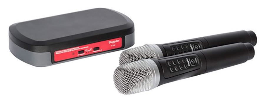 Doppler K-102 Dijital Tek EL Telsiz Kablosuz Mikrofon
