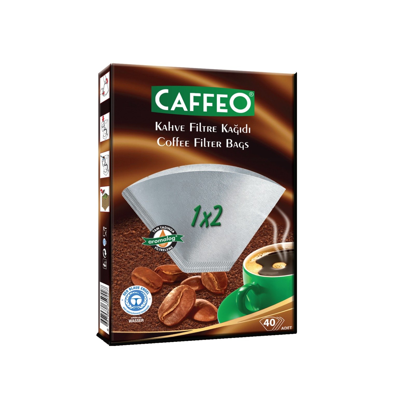 Filtre Kağıdı V60 1/2 Caffeo Kahve Dükkanı