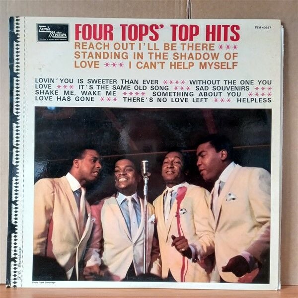 FOUR TOPS FOUR TOPS TOP HITS 1967 LP 2 EL PLAK four-tops-four-tops-top-hits-1967-lp-2-el-plak