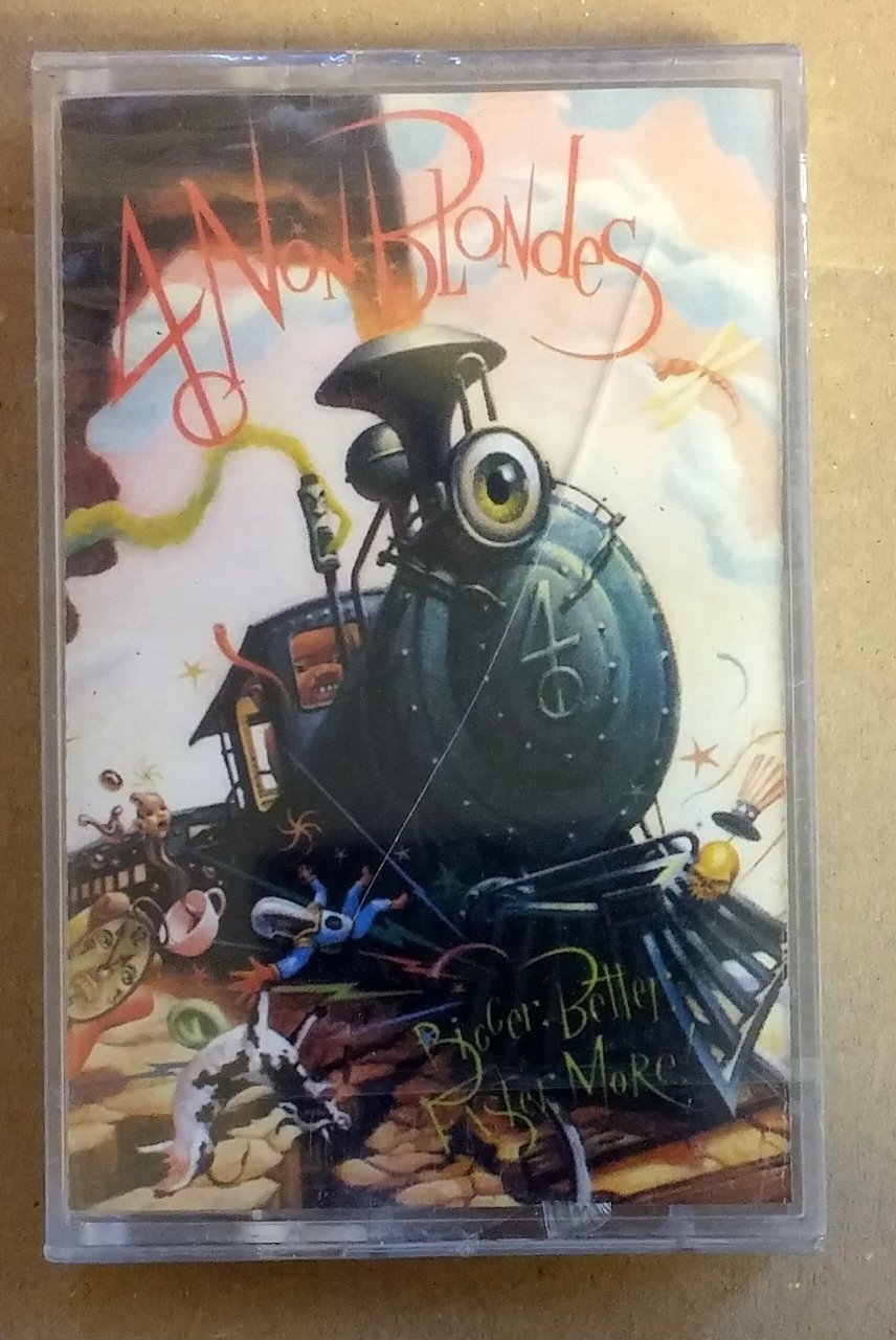 4 NON BLONDES - BIGGER BETTER FASTER MORE CASSETTE 1992 MADE IN TURKEY ...