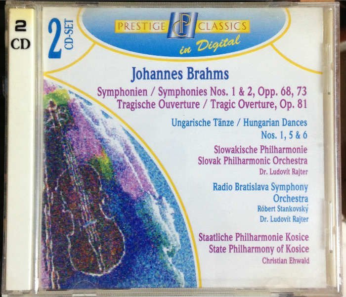 BRAHMS-SYMPHONIES NO.1 & 2-2CD