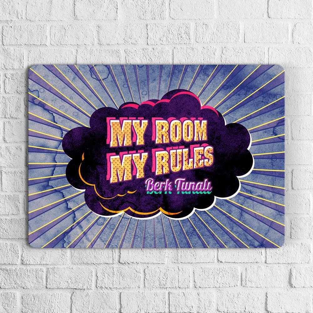 My room rules make a poster write