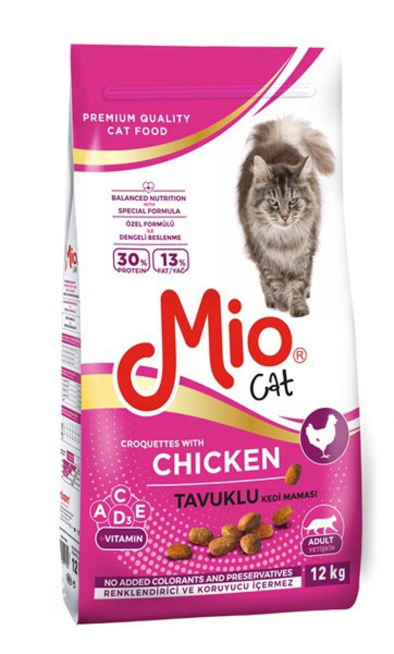 Mio 12 kg Tavuklu Yetişkin Kedi Maması