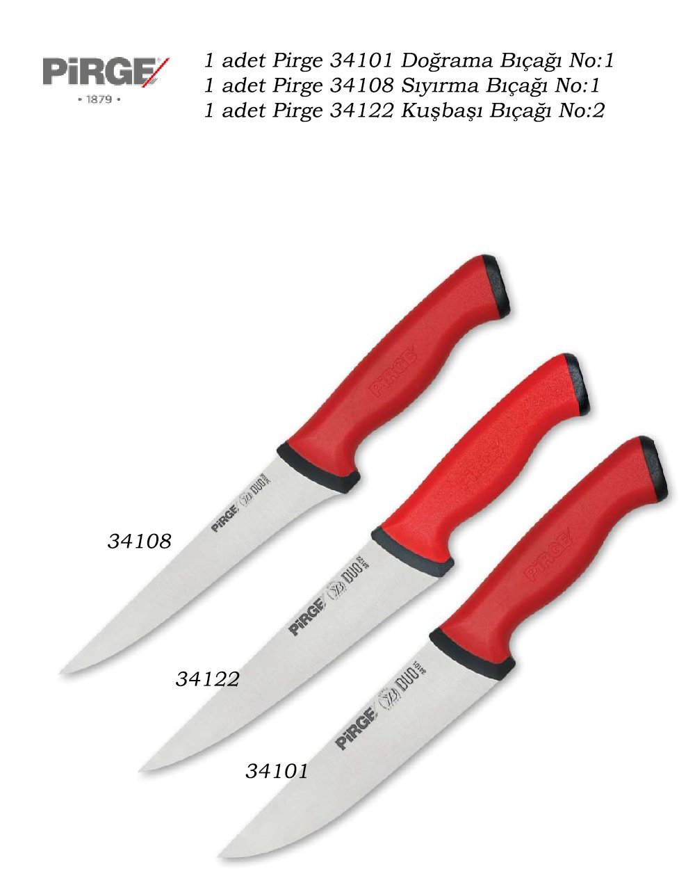 Pirge Kurban Bıçak Seti